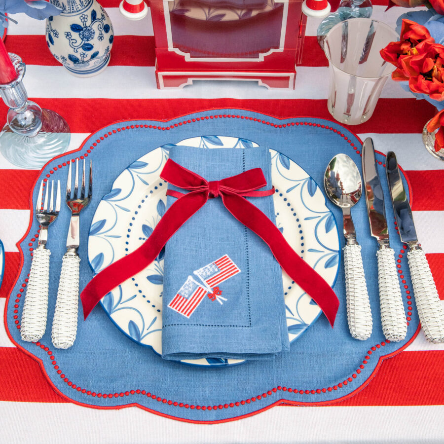 eurean White Rattan Cutlery Set – 5-Piece Stylish Flatware Collection - Image 9