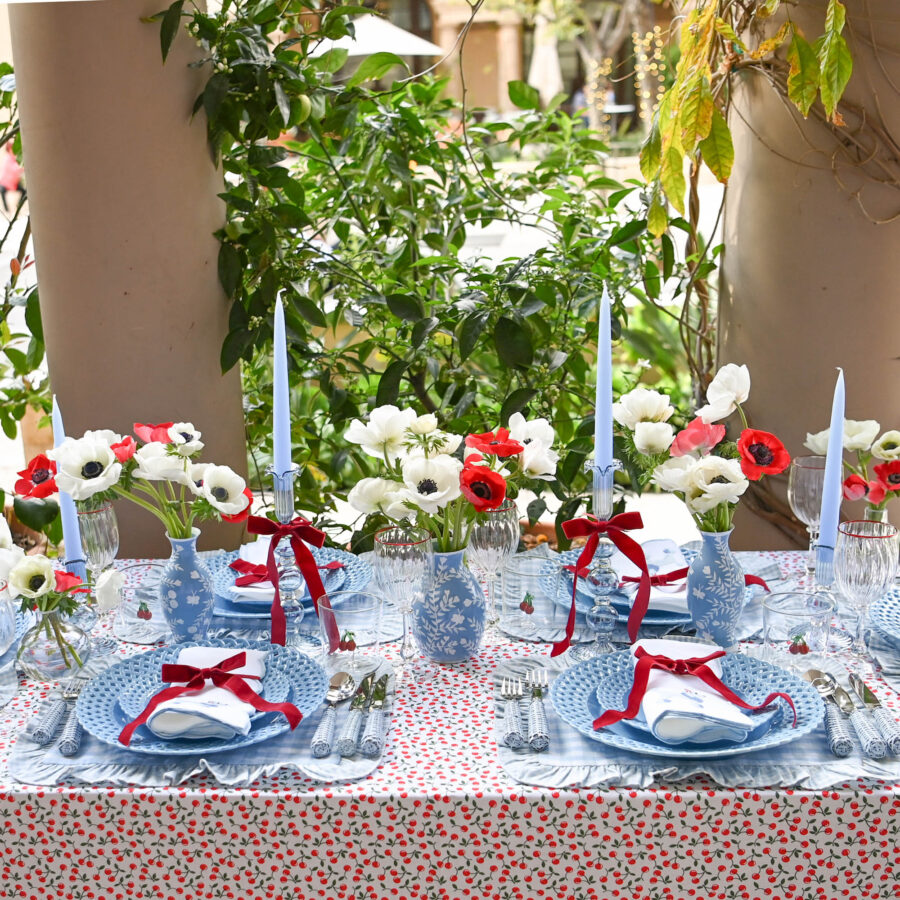 eurean Blue Rattan Cutlery Set – 5-Piece Stylish Flatware Collection - Image 7
