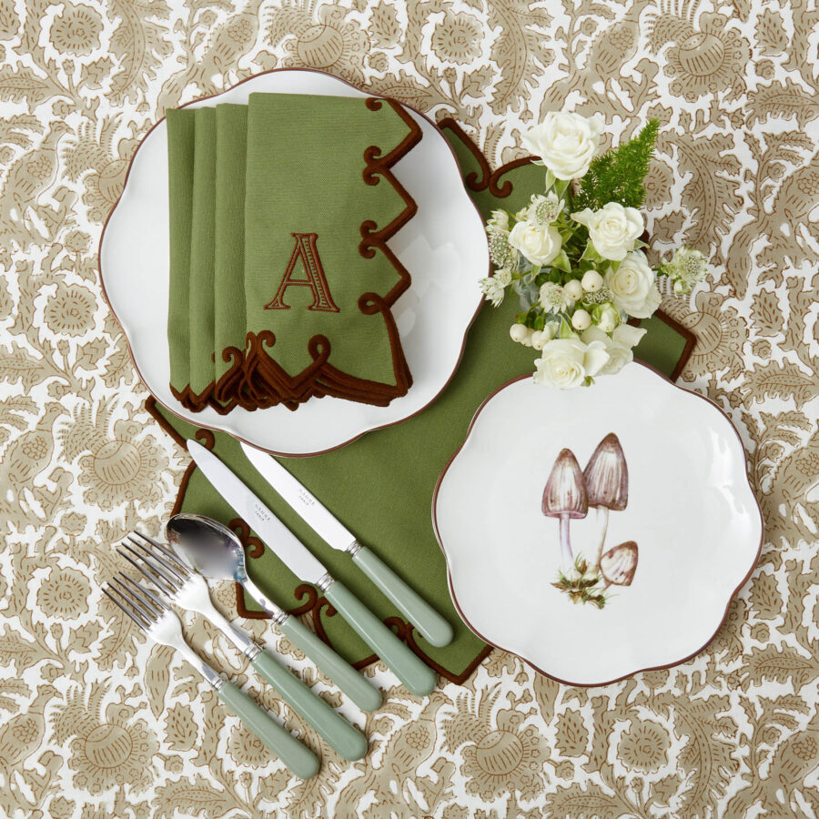 eurean Sage Green Cutlery Set – 5-Piece Stylish Flatware - Image 3