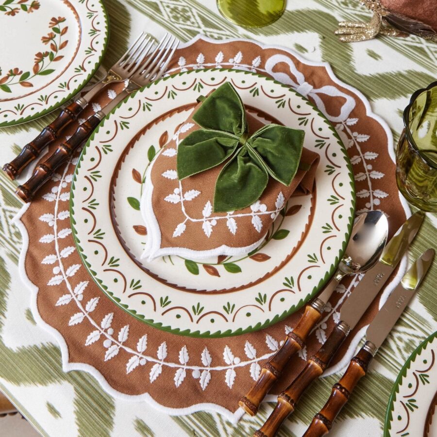 eurean Burnt Bamboo Cutlery Set – 5-Piece Eco-Friendly Flatware - Image 2
