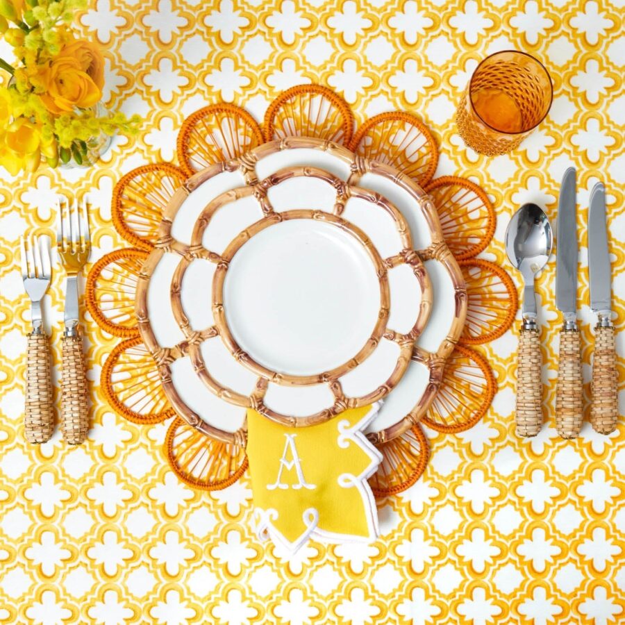 eurean Rattan Cutlery Set – 5-Piece Natural Flatware Collection - Image 8
