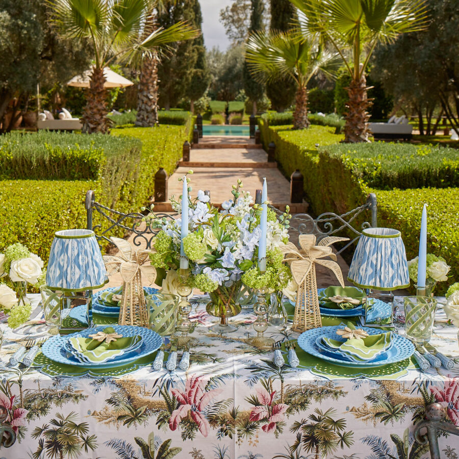 eurean Blue Rattan Cutlery Set – 5-Piece Stylish Flatware Collection - Image 10