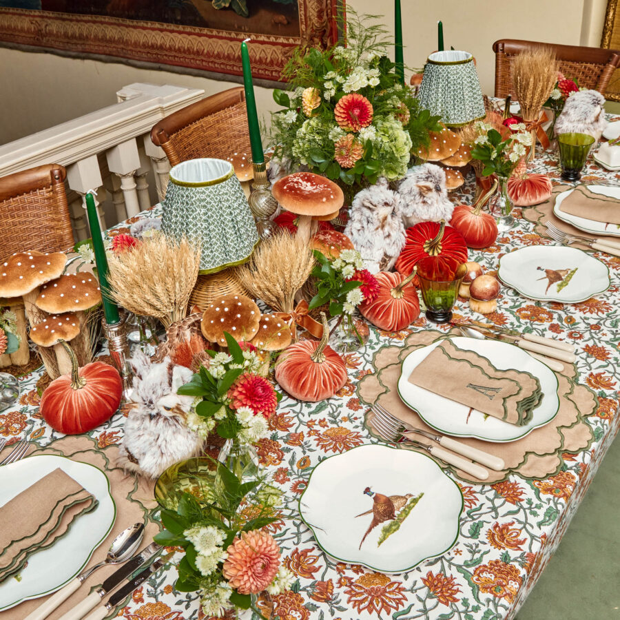eurean Scalloped Starter Plates Set – 4-Piece Elegant Pheasant Design - Image 3