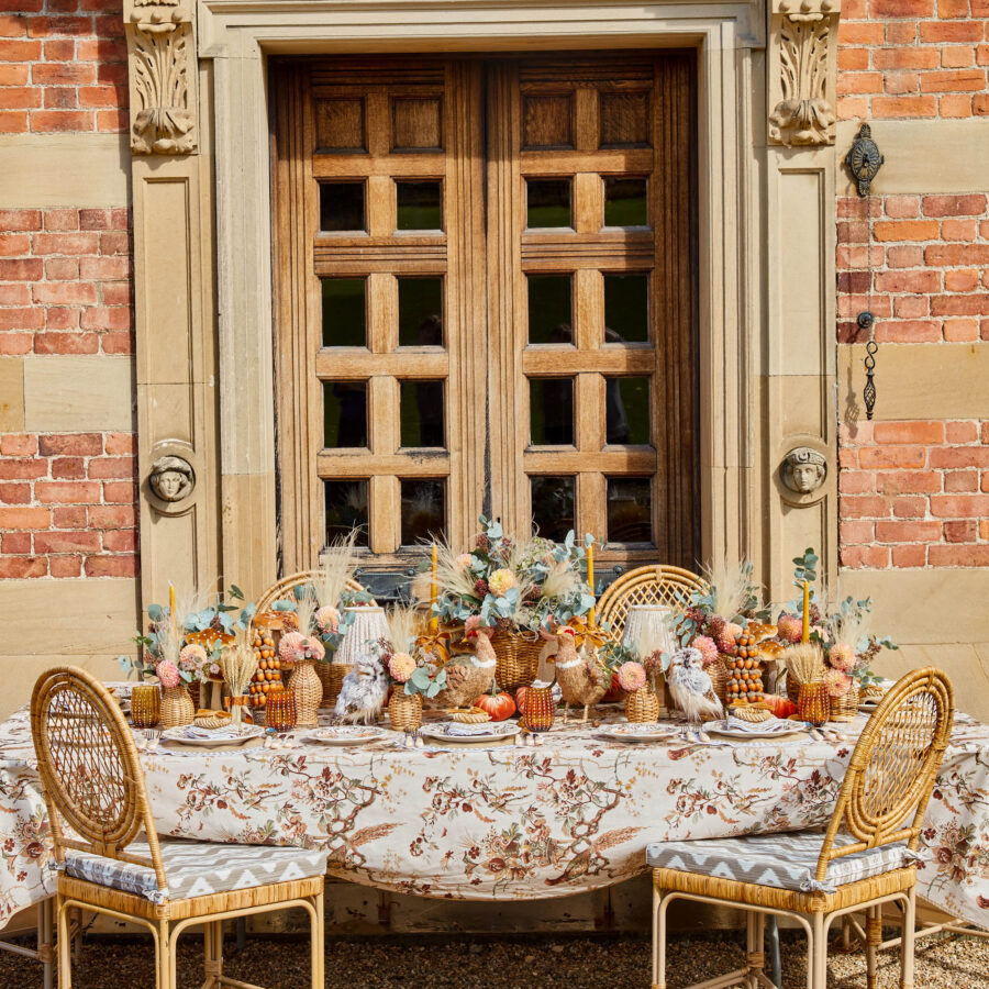 eurean Autumn Flowers Dinner Plates – 4-Piece Seasonal Tableware Set - Image 6