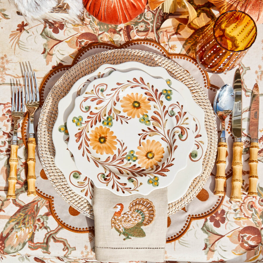 eurean Autumn Flowers Dinner Plates – 4-Piece Seasonal Tableware Set - Image 12