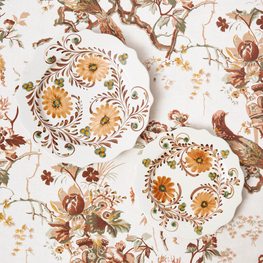 eurean Autumn Flowers Dinner & Starter Plates – 8-Piece Floral Tableware Set - Image 8
