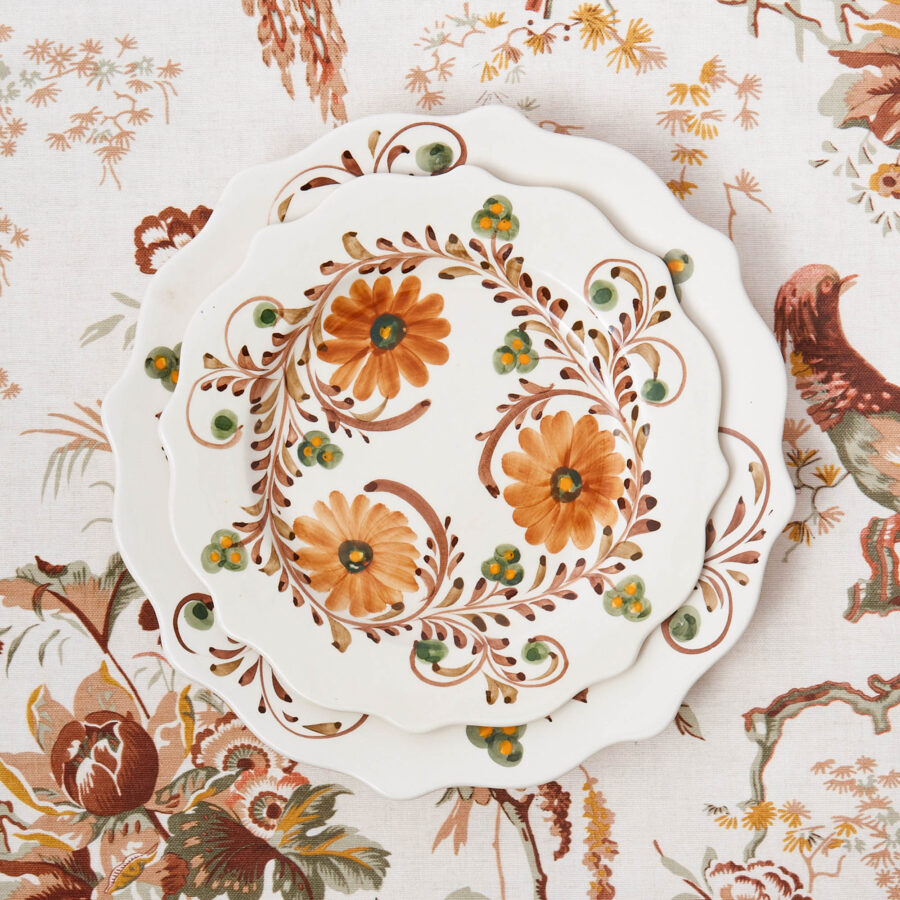 eurean Autumn Flowers Dinner & Starter Plates – 8-Piece Floral Tableware Set - Image 5