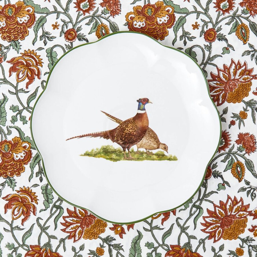 eurean Scalloped Pheasant Dinner & Starter Plates – 8-Piece Elegant Tableware Set - Image 10