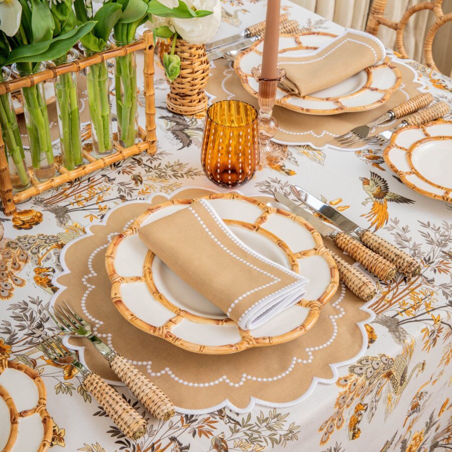 eurean Rattan Cutlery Set – 5-Piece Natural Flatware Collection - Image 4