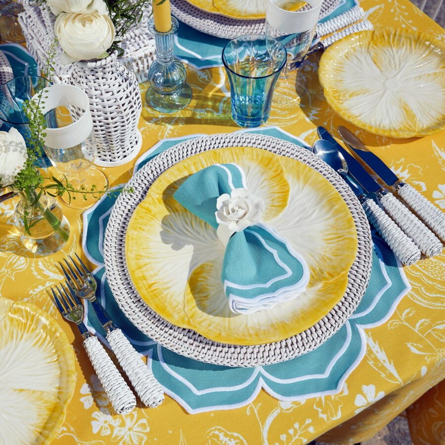 eurean White Rattan Cutlery Set – 5-Piece Stylish Flatware Collection - Image 20
