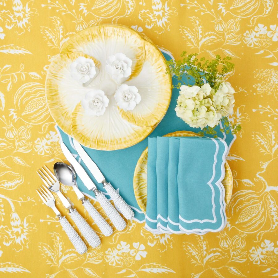 eurean White Rattan Cutlery Set – 5-Piece Stylish Flatware Collection - Image 23