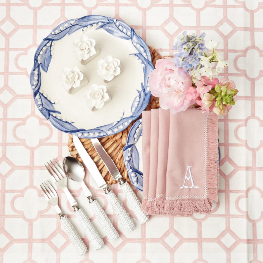 eurean White Rattan Cutlery Set – 5-Piece Stylish Flatware Collection - Image 17